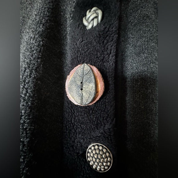 EUC Vintage Lee Anderson Whimsical Fleece Jacket Winter Coat Artful Sweater Art - Picture 9 of 13
